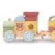 JUEGO INFANTIL IMAGINOVO MADERA TREN FIGURAS APILABLES CON RUEDAS +18 MESES 38X9,5X7,5CM
