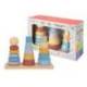 JUEGO INFANTIL IMAGINOVO MADERA TORRE DE FORMAS APILABLES +18 MESES 17 PIEZAS 28X20X9CM
