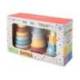 JUEGO INFANTIL IMAGINOVO MADERA TORRE DE FORMAS APILABLES +18 MESES 17 PIEZAS 28X20X9CM