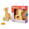 JUEGO INFANTIL IMAGINOVO MADERA JIRAFA PARA ARRASTRAR CON RUEDAS +12 MESES 16X12X5,4CM