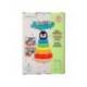 JUEGO INFANTIL IMAGINOVO MADERA FORMA DE PINGUINO TORRE DE FORMAS APILABLES +12 MESES 7 PIEZAS 18X12X12CM