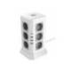 REGLETA Q-CONNECT ENCHUFE MULTIPLE 16 EN 1 CABLE 2 MT 12 TOMAS DE CORRIENTE+3 USB+1 USB TIPO C 120X120X210MM