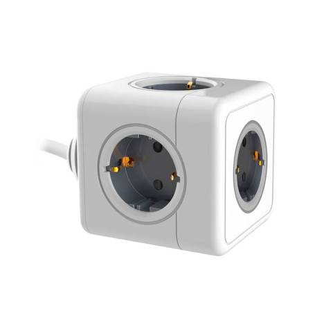 REGLETA Q-CONNECT DE CUBO ENCHUFE MULTIPLE POWER CUBE 5 EN 1 CABLE DE 1,4 MT 5 TOMAS DE CORRIENTE 75X75X112MM