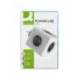 REGLETA Q-CONNECT DE CUBO ENCHUFE MULTIPLE POWER CUBE 5 EN 1 DIRECTO A PARED 5 TOMAS DE CORRIENTE 75X75X112MM