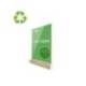 EXPOSITOR SOBREMESA ARCHIVO 2000 FORMA T METACRILATO 100% RECICLADO CON BASE DE MADERA DIN A5 40X150X240 MM