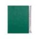 CUADERNO ESPIRAL LIDERPAPEL A5 MICRO PAPERCOAT TAPA FORRADA 140H 75 GR CUADRO5MM 5 BANDAS 6 TALADROS VERDE