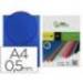 Tapa de Encuadernacion Polipropileno Liderpapel DIN A4 Color Azul 0,5 mm pack 100 uds