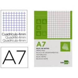 Bloc de notas Din A7 perforado Liderpapel