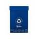 CONTENEDOR PAPELERA RECICLAJE LIDERPAPEL CARTON RECICLADO PARA PAPEL Y CARTON 450X350X650 MM 70 LITROS AZUL