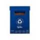 CONTENEDOR PAPELERA RECICLAJE LIDERPAPEL CARTON RECICLADO PARA PAPEL Y CARTON 450X350X650 MM 70 LITROS AZUL