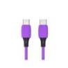 CABLE USB-C A USB-C Q-CONNECT PVC LONGITUD 2M MORADO