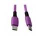 CABLE USB-C A USB-C Q-CONNECT PVC LONGITUD 1M MORADO