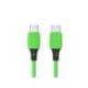 CABLE USB-C A USB-C Q-CONNECT PVC LONGITUD 1M VERDE