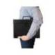 MALETIN LIDERPAPEL CON FUELLE Y ASA CARTON FORRADO 19 DEPARTAMENTOS 255X390X120 MM COLOR NEGRO