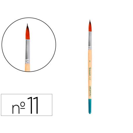 PINCEL PARA PINTURA ACRILICA Y ACUARELA LIDERPAPEL N 11 PUNTA REDONDA DE PELO SINTETICO CERTIFICADO FSC