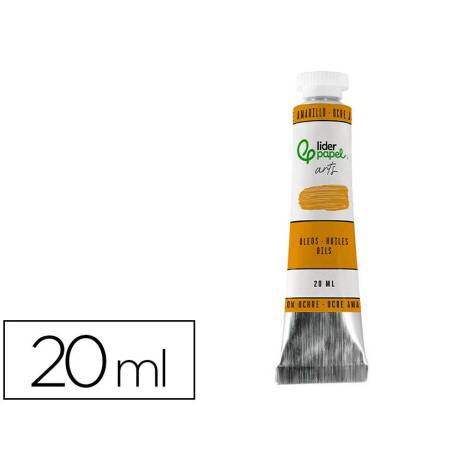 PINTURA AL OLEO LIDERPAPEL TUBO DE ALUMINIO DE 20 ML COLOR OCRE AMARILLO