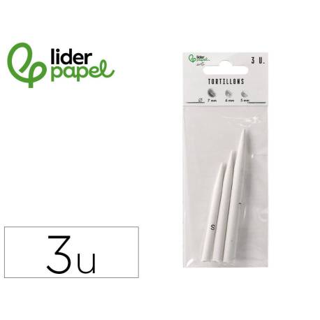 DIFUMINO LIDERPAPEL BOLSA DE 3 UNIDADES DIAMETROS SURTIDOS 70 MM / 80 MM / 90 MM