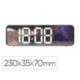 RELOJ Q-CONNECT DE PARED Y SOBREMESA DIGITAL CON TEMPERATURA 230X35X70 MM