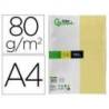 Papel color Liderpapel color amarillo A4 80 g/m2 100 hojas