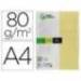 Papel color Liderpapel color amarillo A4 80 g/m2 100 hojas