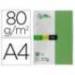 Papel color Liderpapel color verde A4 80 g/m2 100 hojas