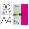 Papel color Liderpapel color fucsia A4 80g/m2 100 hojas