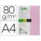 Papel color Liderpapel color rosa A4 80 g/m2 100 hojas