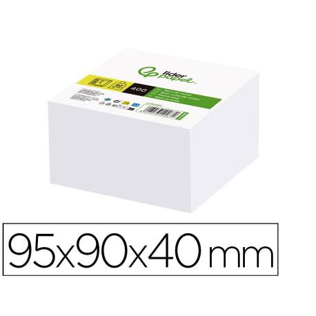 Recambio Liderpapel multitaco sin encolar color blanco 400 hojas no adhesivas