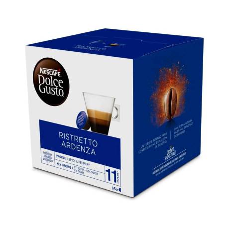 CAFE DOLCE GUSTO RISTRETTO ARDENZA INTESIDAD 11 CAJA DE 16 CAPSULAS