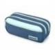 ESTUCHE PORTATODO LIDERPAPEL DUO 3 CREMALLERAS CON BOLSILLOFRONTAL AZUL OSCURO 220X90X70 MM