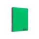 CUADERNO ESPIRAL LIDERPAPEL A6 MICRO WONDER TAPA PLASTICO 120H 90GR CUADRO 5MM 4 BANDAS COLOR VERDE OSCURO
