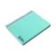 CUADERNO ESPIRAL LIDERPAPEL A7 MICRO WONDER TAPA PLASTICO 100H 90 GR CUADRO 5MM 4 BANDAS VERDE