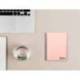 Bloc Liderpapel DIN A6 micro wonder 120 hojas cuadro 5mm 4 bandas tapa plástio 90 gr color rosa