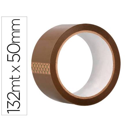 CINTA ADHESIVA Q-CONNECT POLIPROPILENO HAVANA 132 MT X 50 MM PARA EMBALAJE
