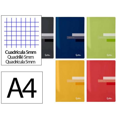Libertad liderpapel scriptus A4 48 hojas de 90gr/m2 cuadriculado 5mm con margen (NO SE PUEDE ELEGIR COLOR)