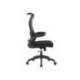 SILLA Q-CONNECT OFICINA CATANIA MALLA ALT MAX 1230 MM ANC 510 MM PROF 490 MM RUEDAS PREMIUM COLOR NEGRO