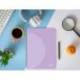 LIBRETA LIDERPAPEL 360 TAPA DE PLASTICO A4 48 HOJAS 90G/M2 CUADRO 4 MM CON MARGEN COLORES PASTEL SURTIDOS
