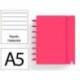 CUADERNO INGENIOX FOAM A5 80H RAYADO HORIZONTAL ROJO