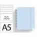CUADERNO INGENIOX FOAM A5 80H RAYADO HORIZONTAL AZUL PASTEL