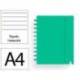 CUADERNO INGENIOX FOAM A4 80H RAYADO HORIZONTAL VERDE