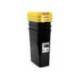 CONTENEDOR PARA RECICLAJE PLASTICFORTE 25 L CON TAPA COLOR AMARILLO PARCHIS