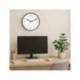 RELOJ MAUL DRIP DE PARED REDONDO 25 CM DIAMETRO CUARZO MARCO NEGRO