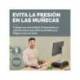 ALFOMBRILLA PARA RATON FELLOWES CON REPOSAMUÑECAS BREYTA NEGRO 250X210X25 MM