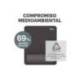 ALFOMBRILLA PARA RATON FELLOWES CON REPOSAMUÑECAS BREYTA NEGRO 250X210X25 MM