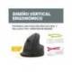 RATON FELLOWES ERGONOMICO VERTICAL BREYTA MEDIANO DIESTROS OPTICO 1600 DPI COLOR NEGRO