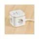 REGLETA FELLOWES CUBO MULTIENCHUFES 3 TOMAS CORRIENTE + 2XUSB C + A USB A COLOR BLANCO