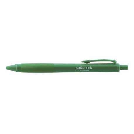 BOLIGRAFO ARTLINE ORB ECO GREEN RETRACTIL 1 MM VERDE
