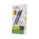 BOLIGRAFO LIDERPAPEL PUNTA 1 MM RETRACTIL CON CLIP ACABADO SOFT TOUCH TINTA AZUL CUERPO AMARILLO