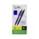 BOLIGRAFO LIDERPAPEL PUNTA 1 MM RETRACTIL CON CLIP ACABADO SOFT TOUCH TINTA AZUL CUERPO AZUL