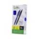 BOLIGRAFO LIDERPAPEL PUNTA 1 MM RETRACTIL CON CLIP ACABADO SOFT TOUCH TINTA AZUL CUERPO AZUL
